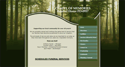 Desktop Screenshot of chapelofmemoriesfuneralhome.com